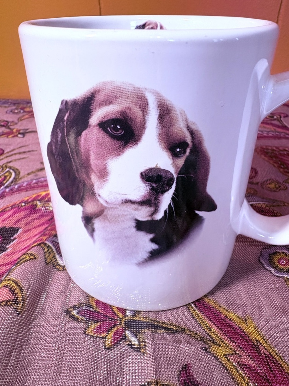 White Beagle Dog Ceramic Mug - Classic Pet Image Bowwowmeow